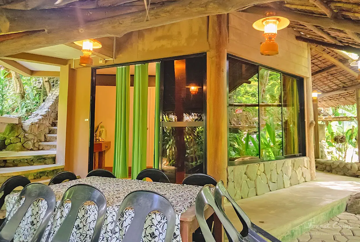 forest camp resort double cottage Riverside
