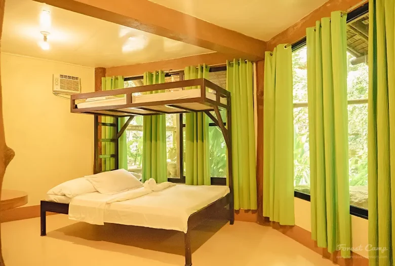 forest camp resort double cottage Riverside