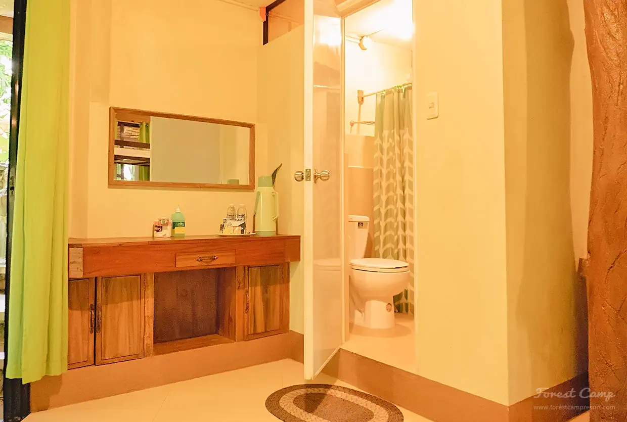 forest camp resort double cottage Riverside