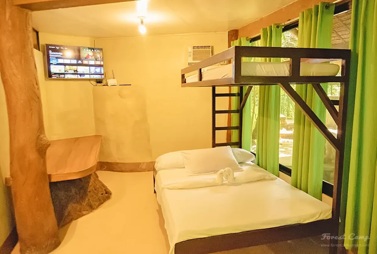 forest camp resort double cottage Riverside