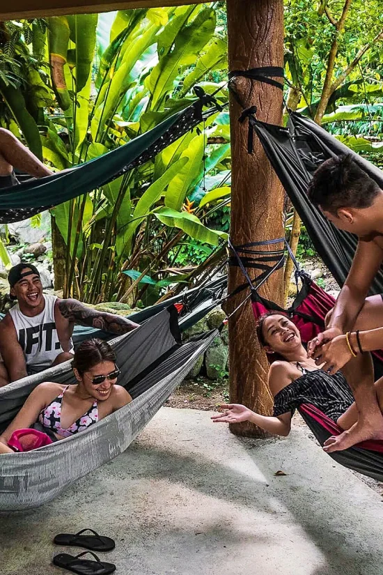 Forest Camp Hammock Huts